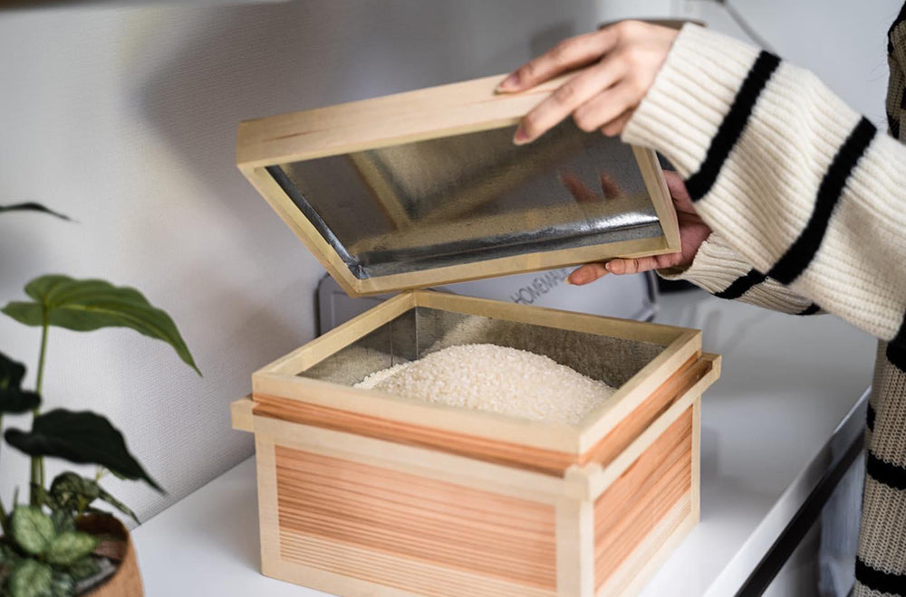 茶箱 1K 収納ボックス 卓上サイズ 防虫防湿 保存容器 日本製 ナチュラル シンプル 木箱 インテリア茶箱キット