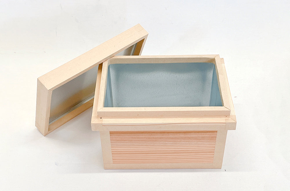 茶箱 1K 収納ボックス 卓上サイズ 防虫防湿 保存容器 日本製 ナチュラル シンプル 木箱 インテリア茶箱キット