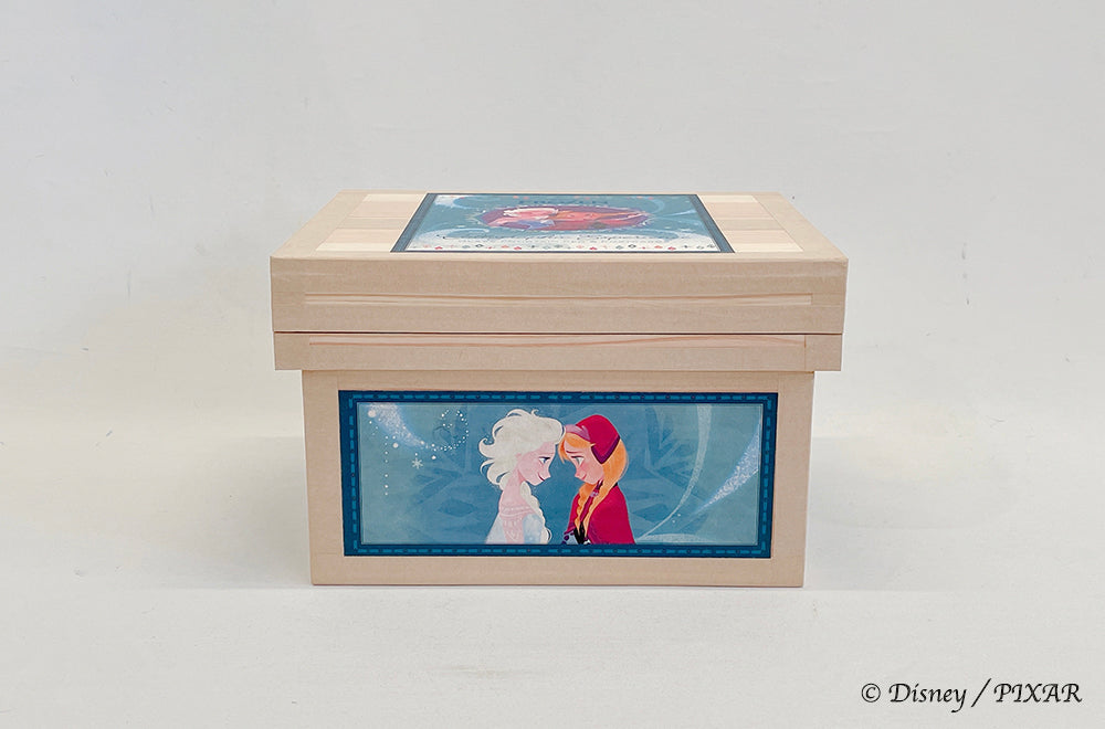 Disney ディズニー茶箱 「FROZEN」 蘭字ラベル茶箱 アナと雪の女王 Calligraphic Experience ポストカード ガラスペン 収納ボックス