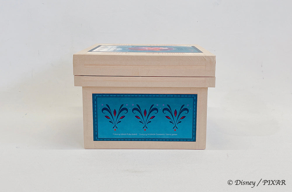 Disney ディズニー茶箱 「FROZEN」 蘭字ラベル茶箱 アナと雪の女王 Calligraphic Experience ポストカード ガラスペン 収納ボックス
