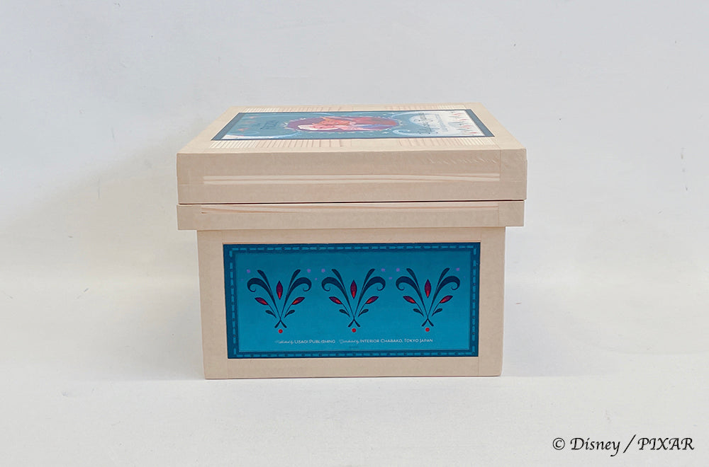 Disney ディズニー茶箱 「FROZEN」 蘭字ラベル茶箱 アナと雪の女王 Calligraphic Experience ポストカード ガラスペン 収納ボックス