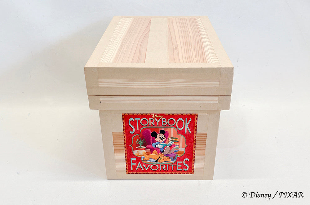Disney ディズニー茶箱「Disney All Time Classics and Latest Favorites」蘭字ラベル茶箱 絵本 収納ボックス