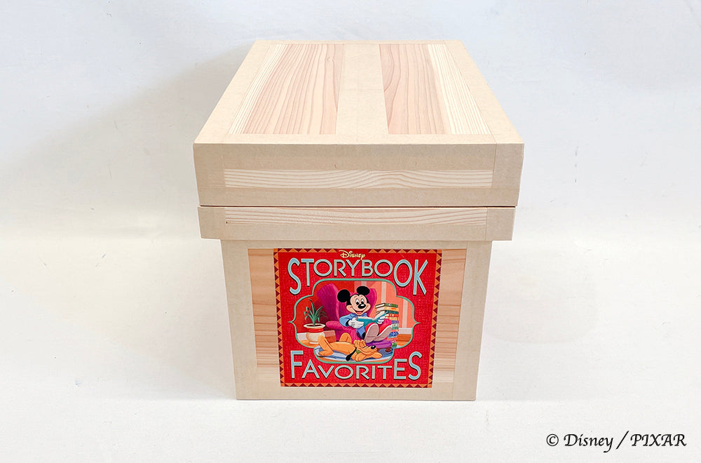 Disney ディズニー茶箱「Disney All Time Classics and Latest Favorites」蘭字ラベル茶箱 絵本 収納ボックス