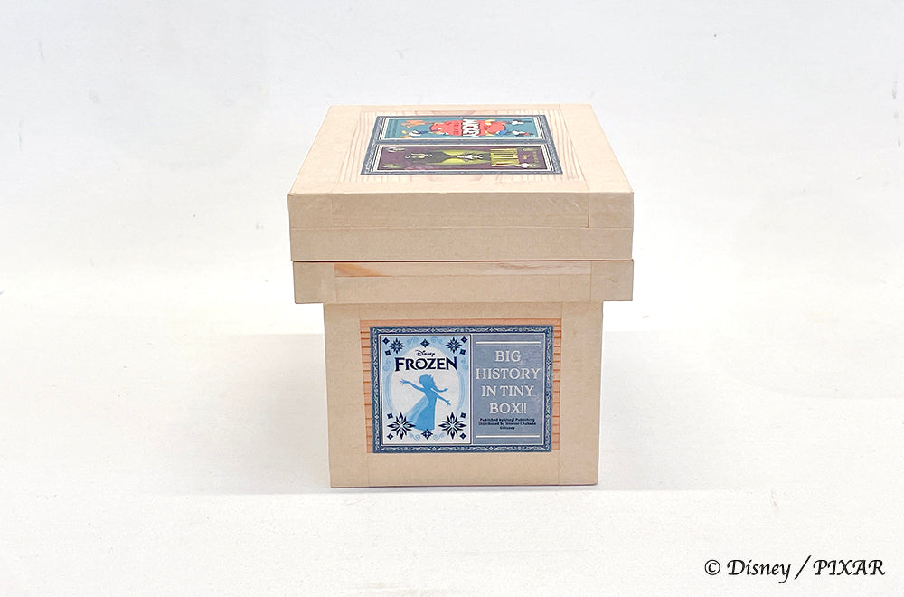 Disney ディズニー茶箱「Disney BIG HISTORY in TINY BOX」蘭字ラベル茶箱 絵本 収納ボックス