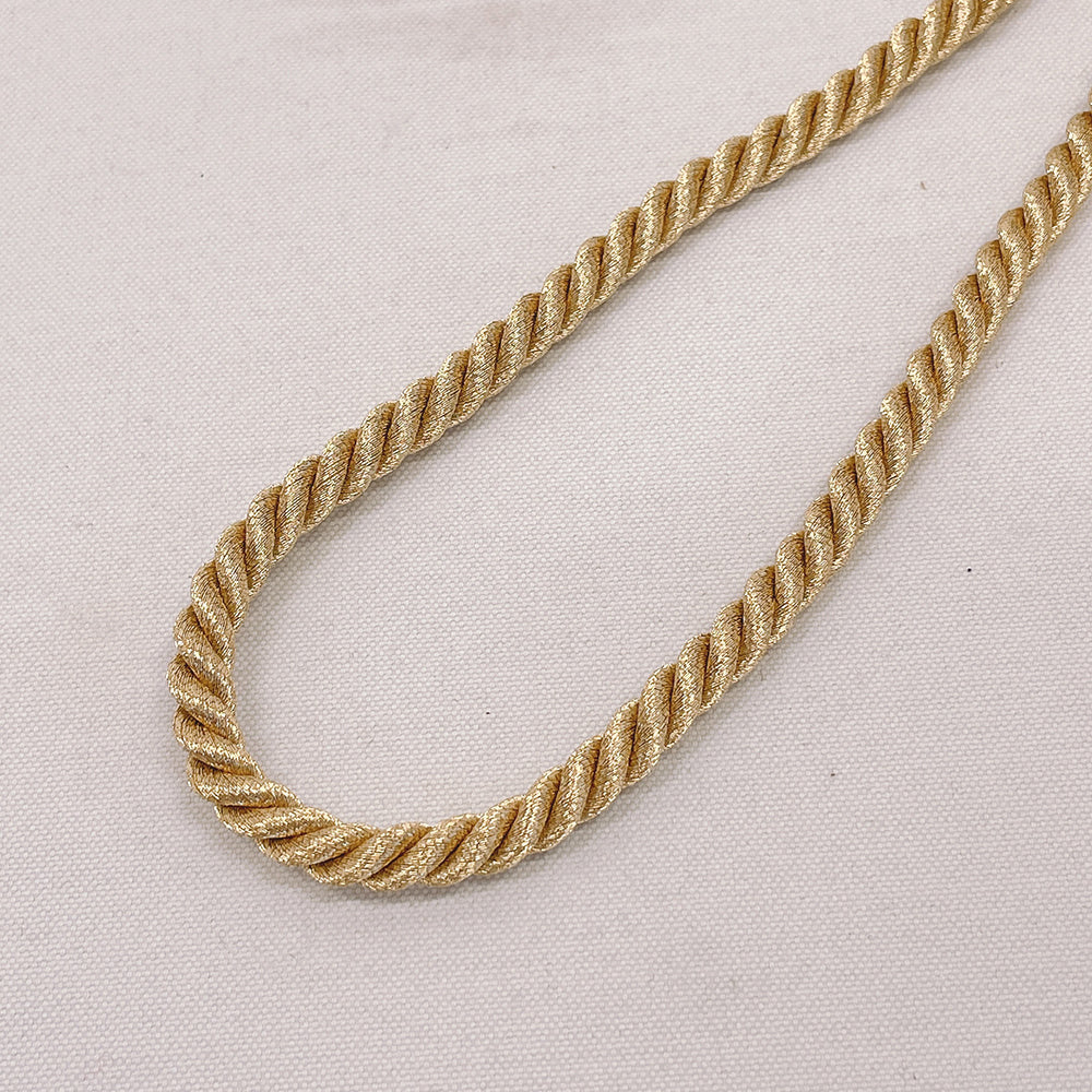 ロープ ゴールド シルバー 紐 ハンドメイド 手芸 材料 素材 パーツ ヘアアクセサリー レーヨン ツイストコード TRIMCO トリムコ / 10cm ※50cm(個数5)以上10cm単位でご購入下さい