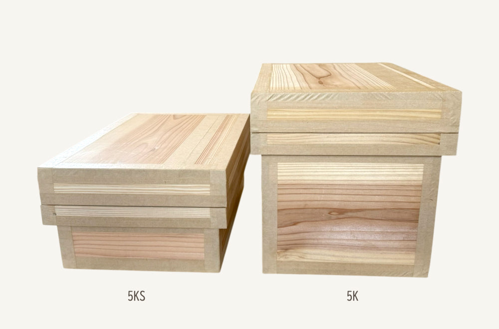 茶箱 5K 収納ボックス 小サイズ 防虫防湿 保存容器 日本製 ナチュラル シンプル 木箱 インテリア茶箱キット
