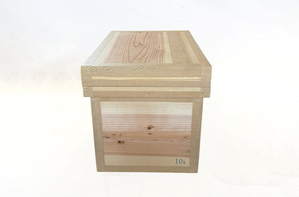 茶箱 10K 収納ボックス 中サイズ 防虫防湿 保存容器 日本製 ナチュラル シンプル 木箱 インテリア茶箱キット