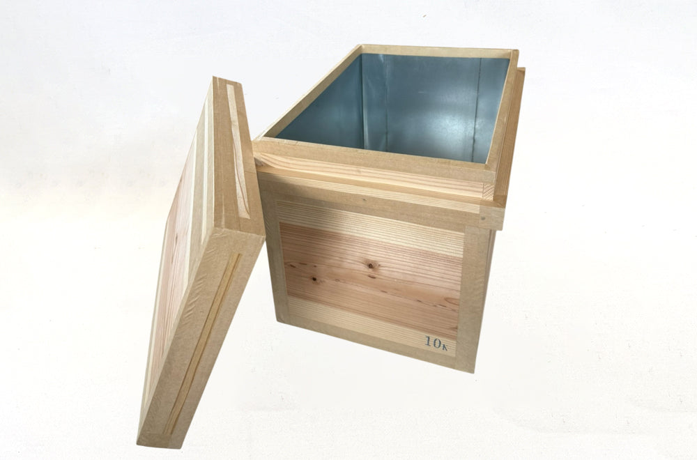 茶箱 10K 収納ボックス 中サイズ 防虫防湿 保存容器 日本製 ナチュラル シンプル 木箱 インテリア茶箱キット