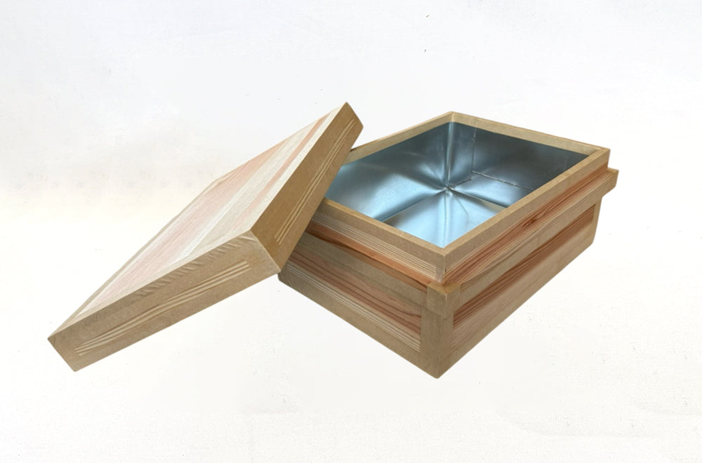 茶箱 10KS 収納ボックス 中サイズ 防虫防湿 保存容器 日本製 ナチュラル シンプル 木箱 インテリア茶箱キット