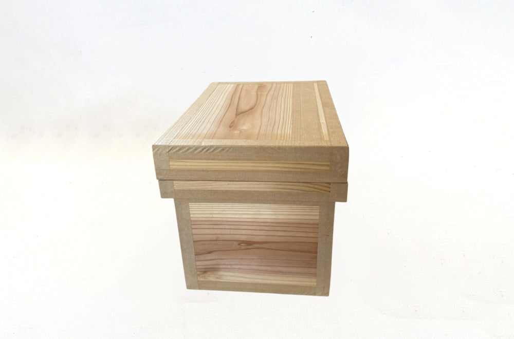 茶箱 5K 収納ボックス 小サイズ 防虫防湿 保存容器 日本製 ナチュラル シンプル 木箱 インテリア茶箱キット