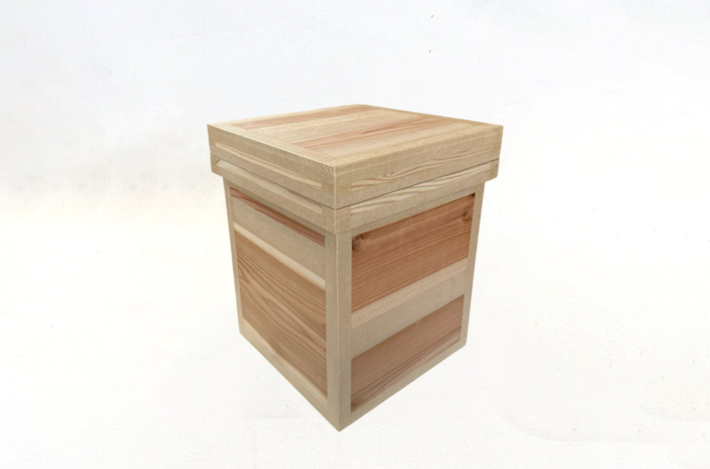 茶箱 STOOL 収納ボックス 中サイズ 防虫防湿 保存容器 日本製 ナチュラル シンプル 木箱 インテリア茶箱キット