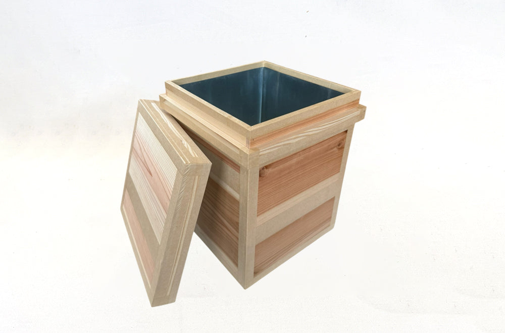 茶箱 STOOL 収納ボックス 中サイズ 防虫防湿 保存容器 日本製 ナチュラル シンプル 木箱 インテリア茶箱キット