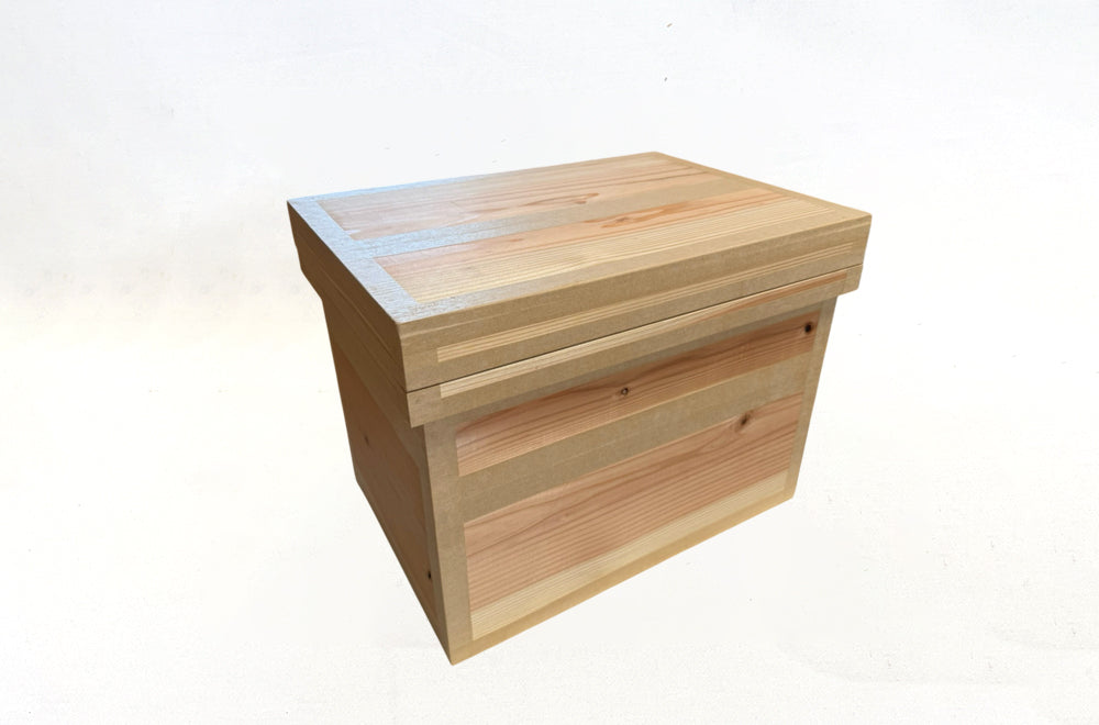 茶箱 15K 収納ボックス 中サイズ 防虫防湿 保存容器 日本製 ナチュラル シンプル 木箱 インテリア茶箱キット