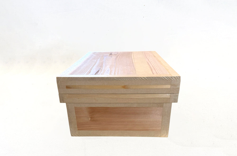 茶箱 15KS 収納ボックス 中サイズ 防虫防湿 保存容器 日本製 ナチュラル シンプル 木箱 インテリア茶箱キット