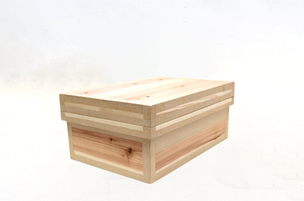 茶箱 20KS 収納ボックス 中サイズ 防虫防湿 保存容器 日本製 ナチュラル シンプル 木箱 インテリア茶箱キット