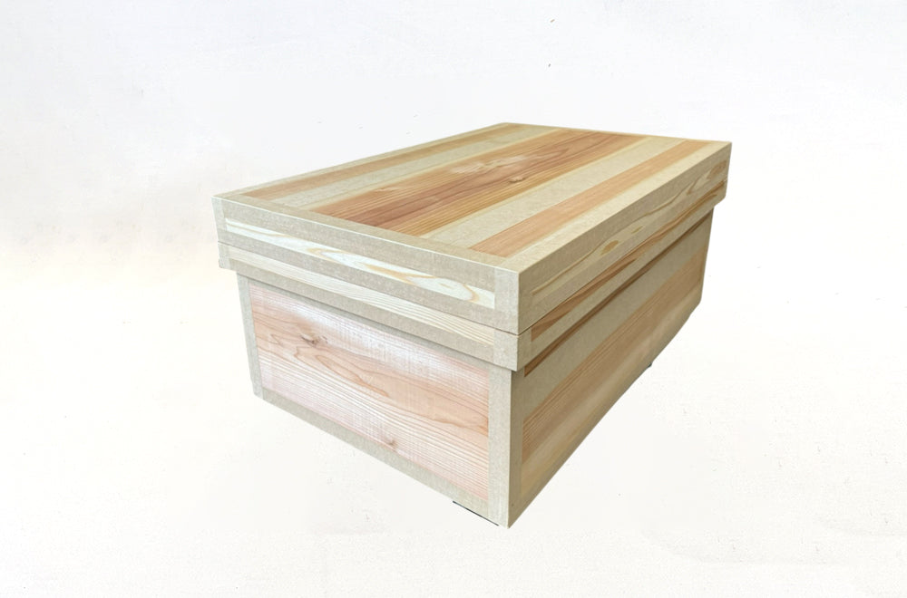 茶箱 40KS 収納ボックス 大サイズ 防虫防湿 保存容器 日本製 ナチュラル シンプル 木箱 インテリア茶箱キット