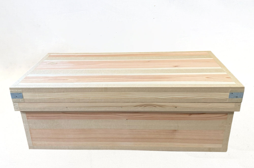 茶箱 60KS 収納ボックス ベンチサイズ 防虫防湿 保存容器 日本製 ナチュラル シンプル 木箱 インテリア茶箱キット