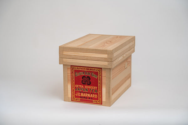 蘭字茶箱 「CLOVERLEAF」収納ボックス 防虫防湿 保存容器 日本製 ナチュラル シンプル 木箱 インテリア