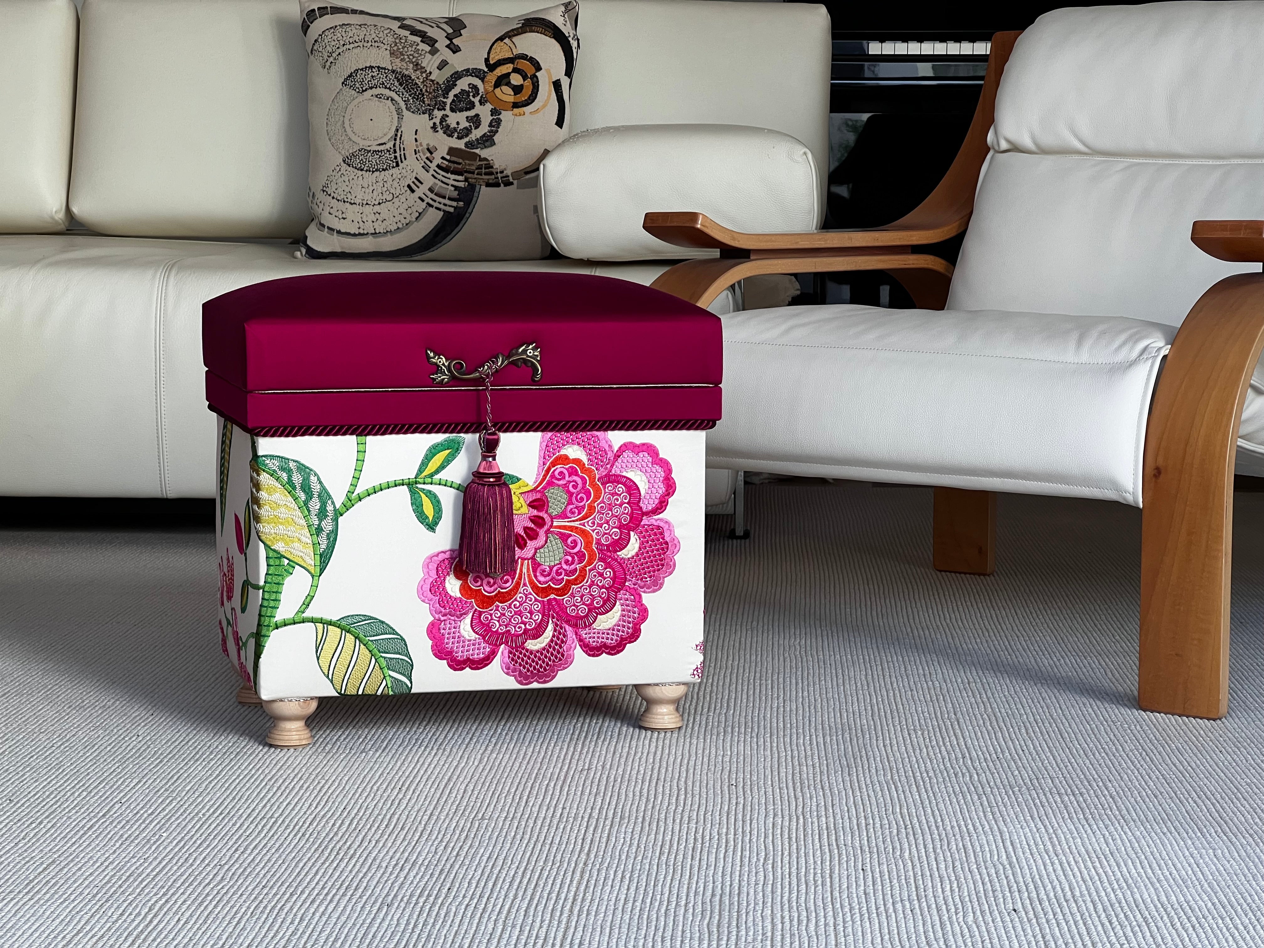 インテリア茶箱 10K型 MANUEL CANOVAS 「Mina Rose Indien」