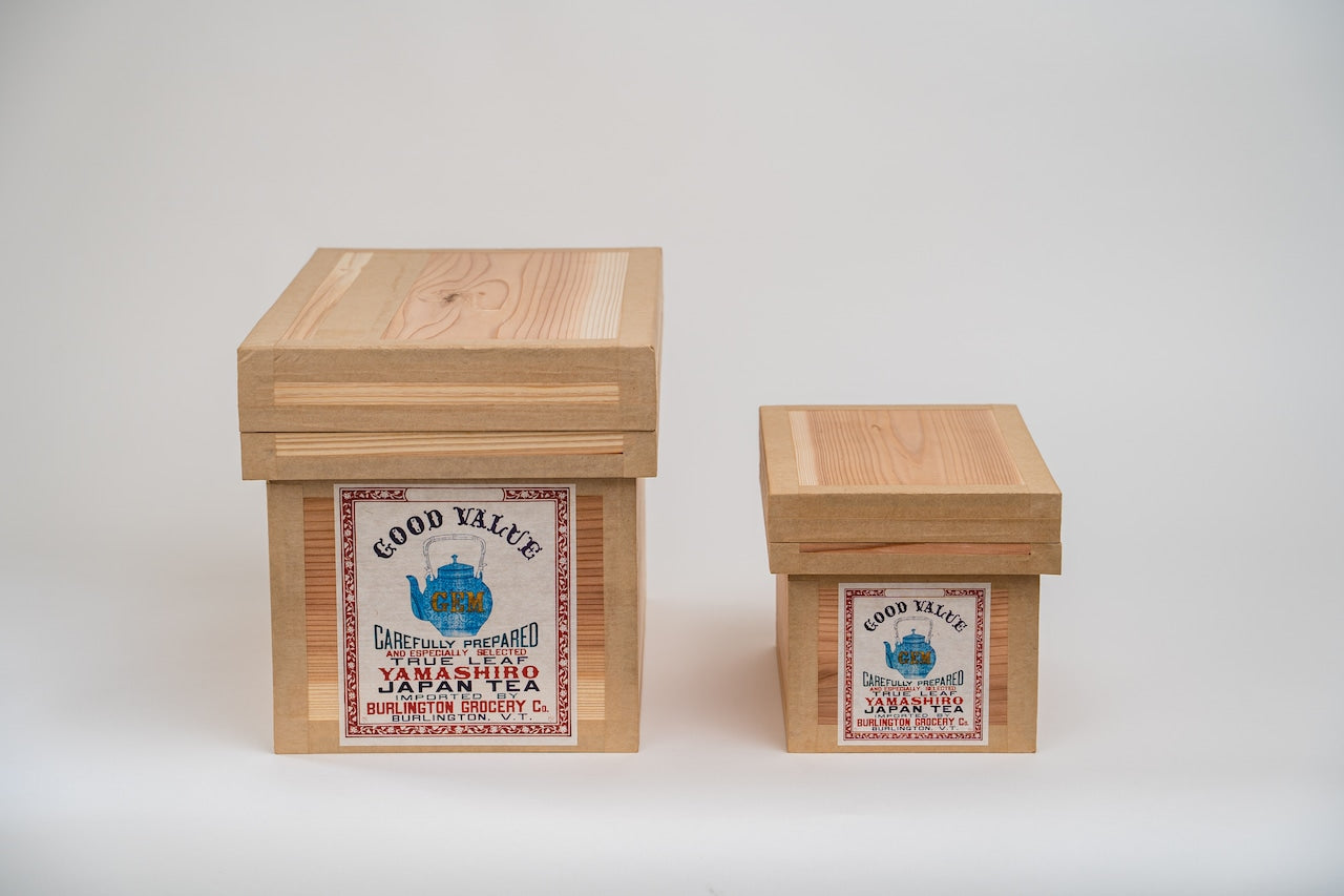 蘭字茶箱 「GOODVALUE」収納ボックス 防虫防湿 保存容器 日本製 ナチュラル シンプル 木箱 インテリア