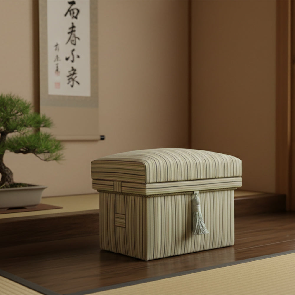インテリア茶箱 1K型 小倉織 「凉雨」
