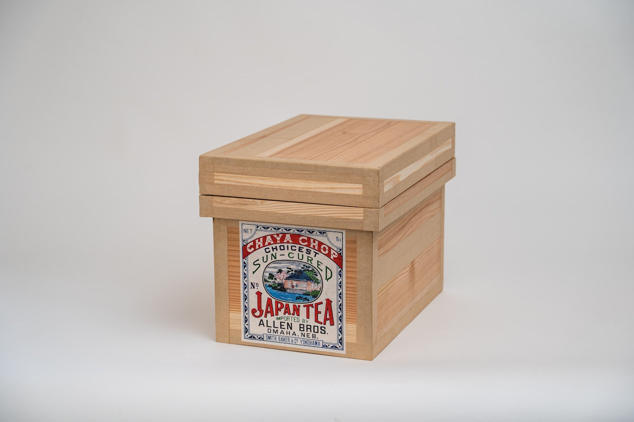 蘭字茶箱 「CYAYACHOP」収納ボックス 防虫防湿 保存容器 日本製 ナチュラル シンプル 木箱 インテリア