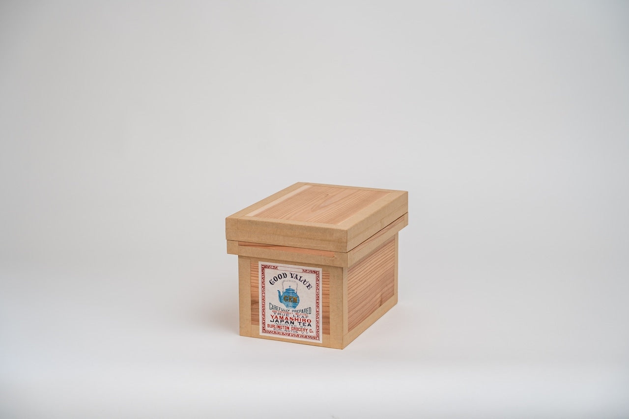 蘭字茶箱 「GOODVALUE」収納ボックス 防虫防湿 保存容器 日本製 ナチュラル シンプル 木箱 インテリア