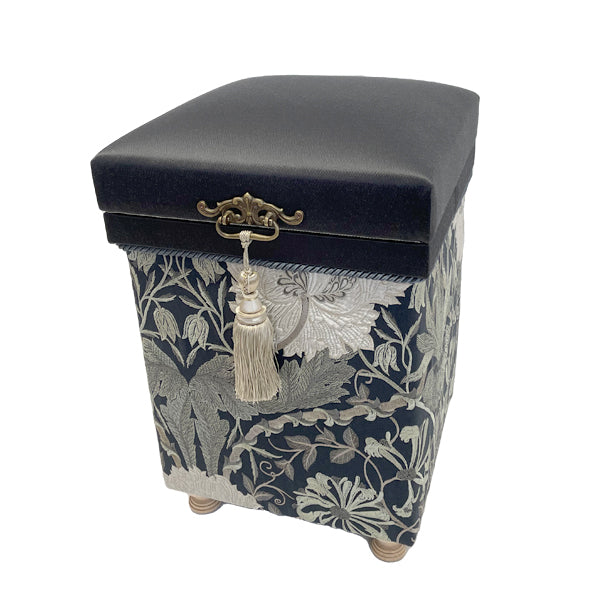 インテリア茶箱STOOL William Morris Pure Morris 「Honeysuckle&Tulip」