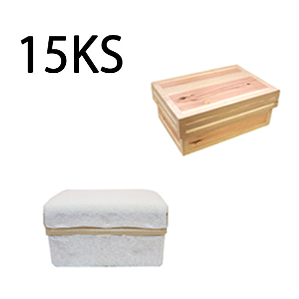 茶箱 15KS 収納ボックス 中サイズ 防虫防湿 保存容器 日本製 ナチュラル シンプル 木箱 インテリア茶箱キット