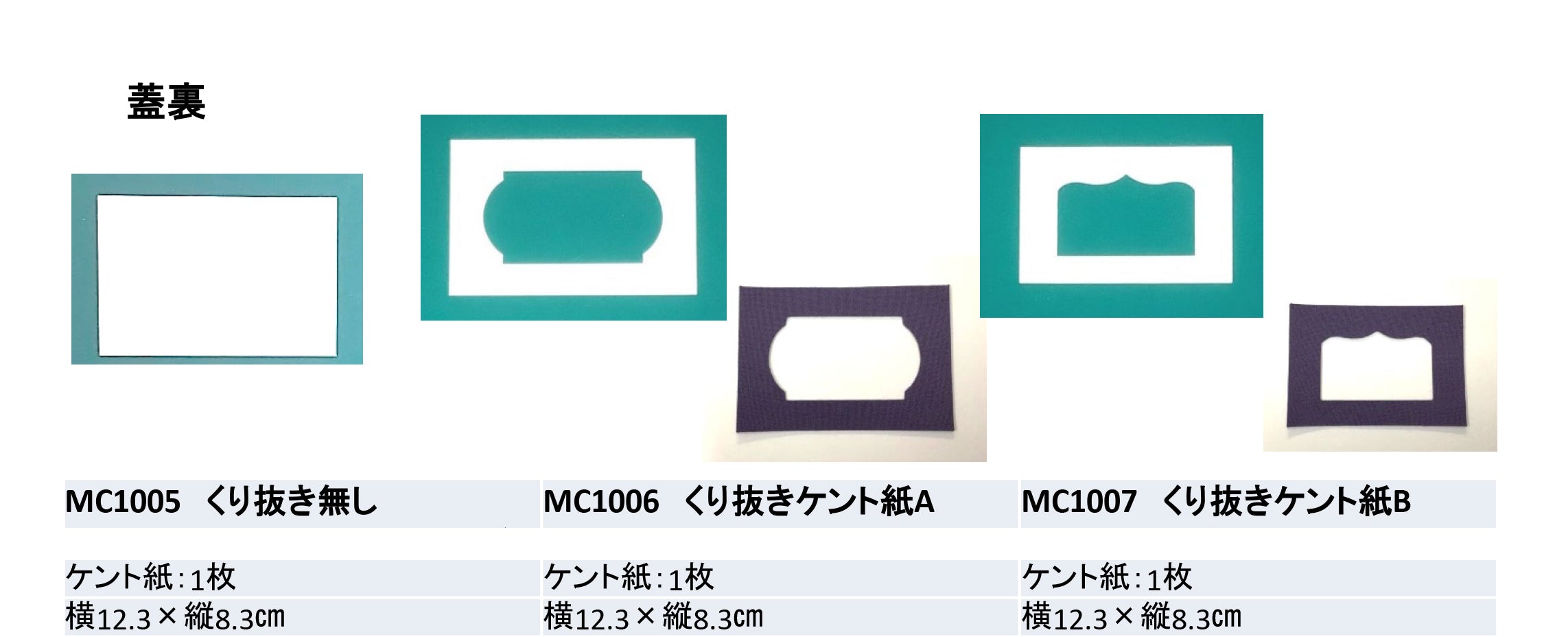ミニ茶箱 蓋裏キット