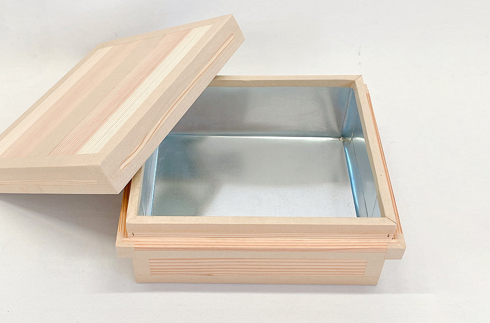 茶箱 Nori-S　収納ボックス 卓上サイズ 防虫防湿 保存容器 日本製 ナチュラル シンプル 木箱 インテリア茶箱キット