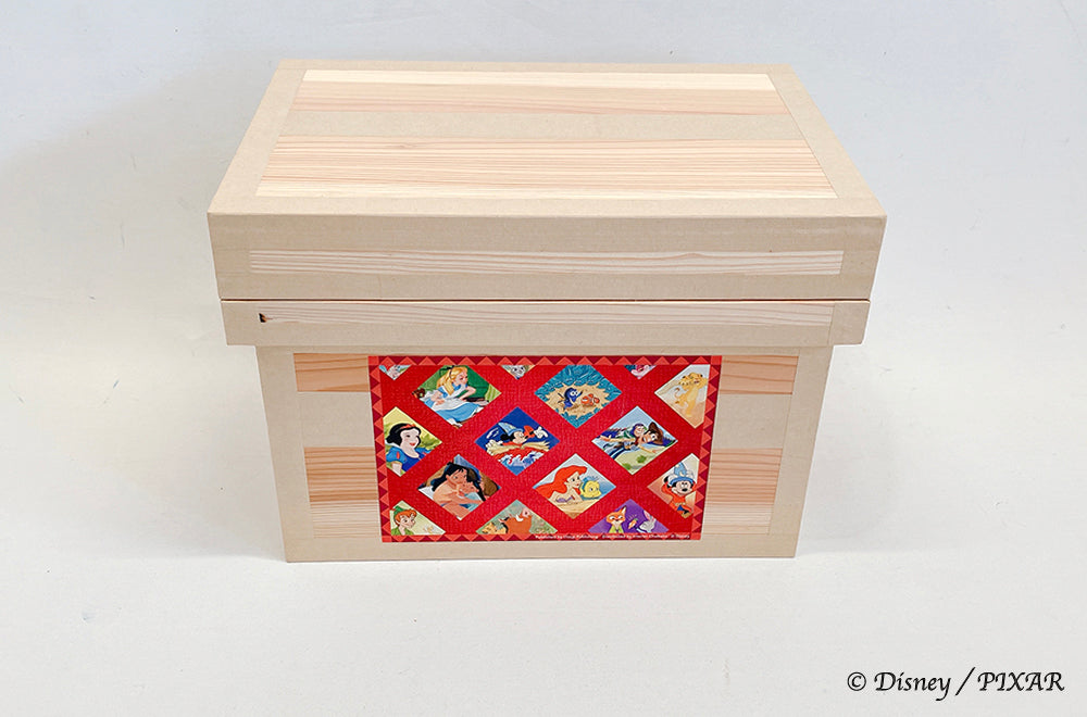 Disney ディズニー茶箱「Disney All Time Classics and Latest Favorites」蘭字ラベル茶箱 絵本 収納ボックス