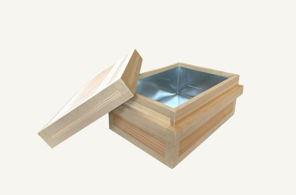 茶箱 5KS　収納ボックス 小サイズ 防虫防湿 保存容器 日本製 ナチュラル シンプル 木箱 インテリア茶箱キット