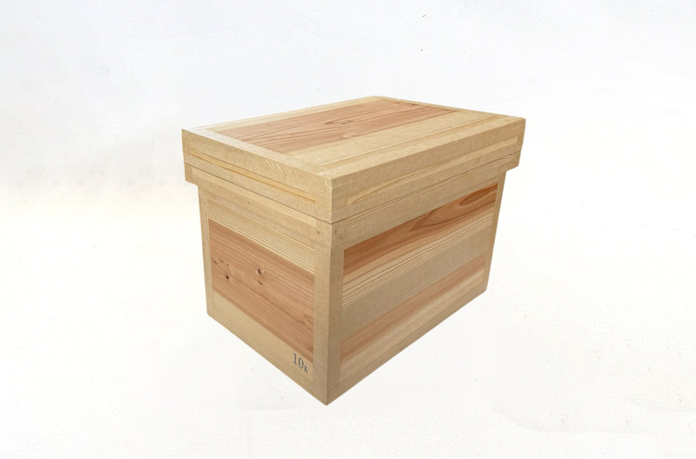 茶箱 10K 収納ボックス 中サイズ 防虫防湿 保存容器 日本製 ナチュラル