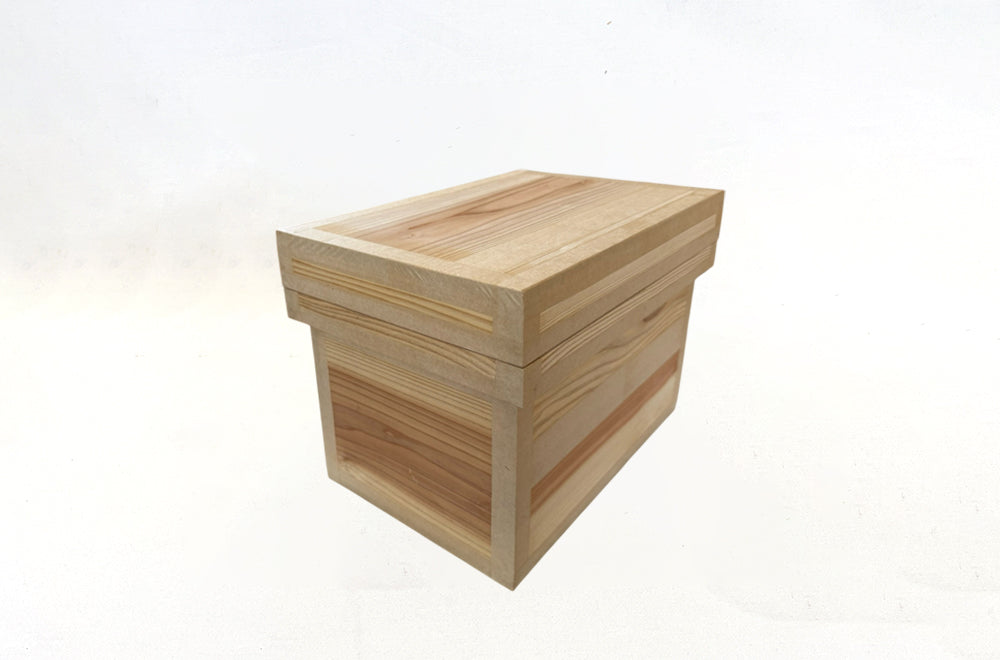 茶箱 5K　収納ボックス 小サイズ 防虫防湿 保存容器 日本製 ナチュラル シンプル 木箱 インテリア茶箱キット