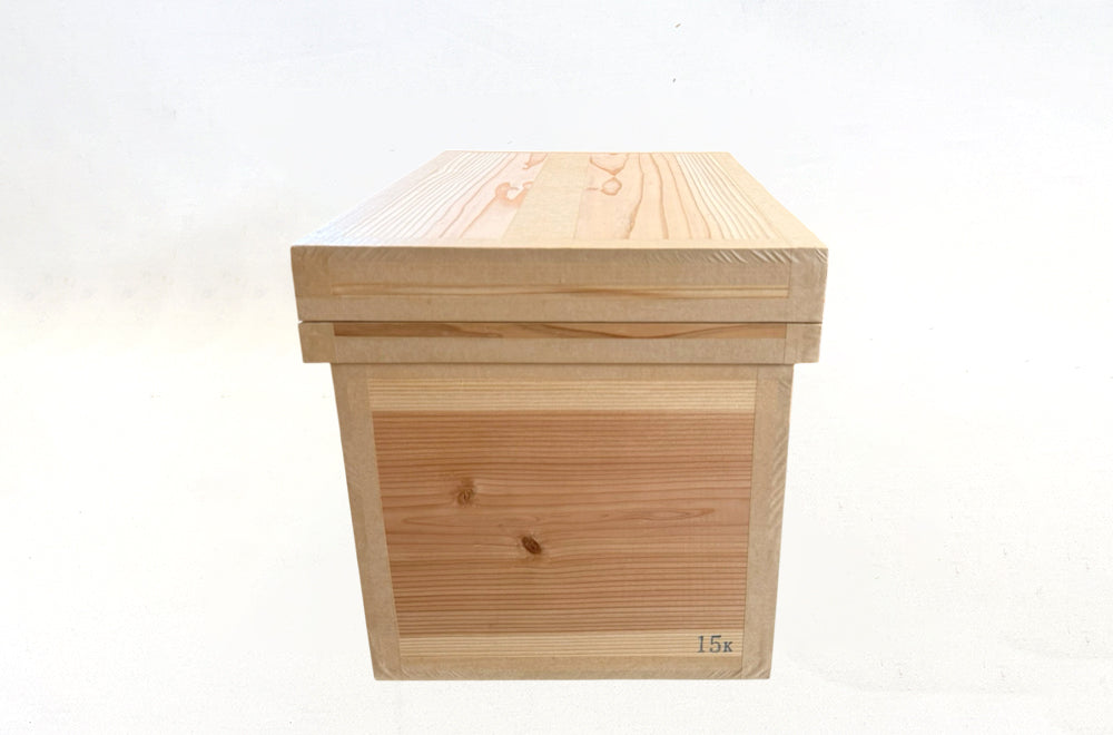 茶箱 15K　収納ボックス 中サイズ 防虫防湿 保存容器 日本製 ナチュラル シンプル 木箱 インテリア茶箱キット
