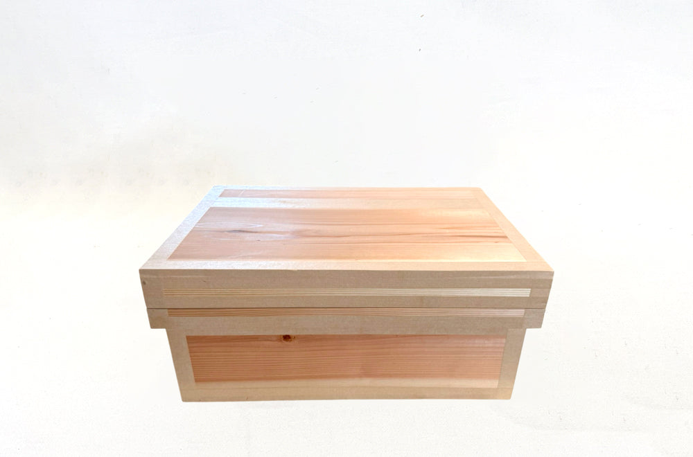 茶箱 15KS　収納ボックス 中サイズ 防虫防湿 保存容器 日本製 ナチュラル シンプル 木箱 インテリア茶箱キット