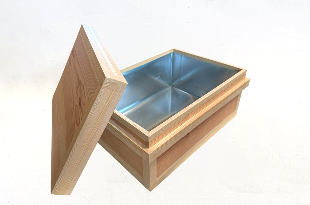 茶箱 15KS　収納ボックス 中サイズ 防虫防湿 保存容器 日本製 ナチュラル シンプル 木箱 インテリア茶箱キット