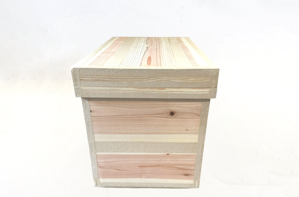 茶箱 40K　収納ボックス 大サイズ 防虫防湿 保存容器 日本製 ナチュラル シンプル 木箱 インテリア茶箱キット