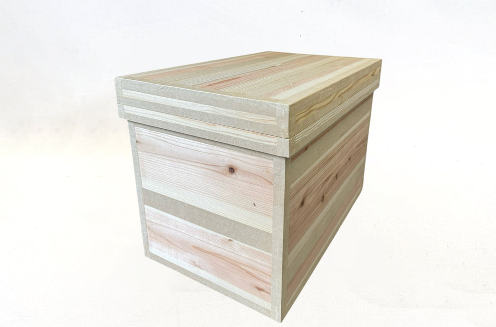 茶箱 40K　収納ボックス 大サイズ 防虫防湿 保存容器 日本製 ナチュラル シンプル 木箱 インテリア茶箱キット