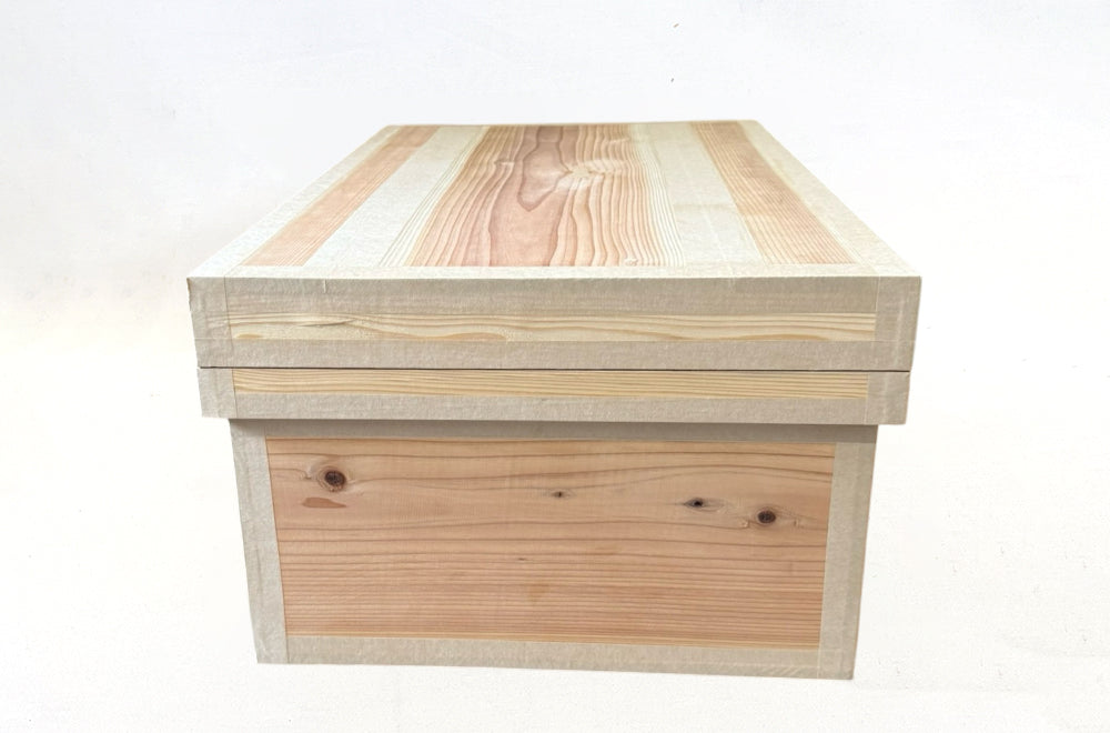 茶箱 40KS　収納ボックス 大サイズ 防虫防湿 保存容器 日本製 ナチュラル シンプル 木箱 インテリア茶箱キット