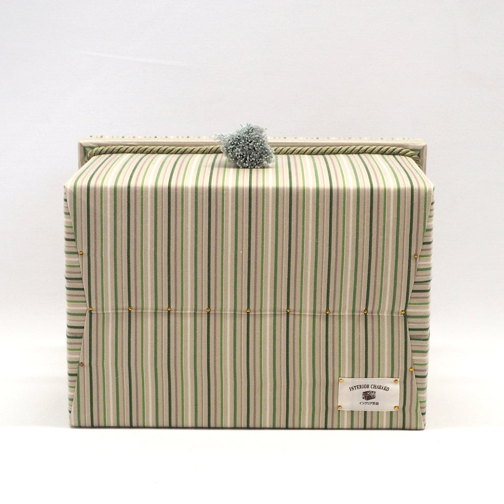 インテリア茶箱 1K型　小倉織 「凉雨」