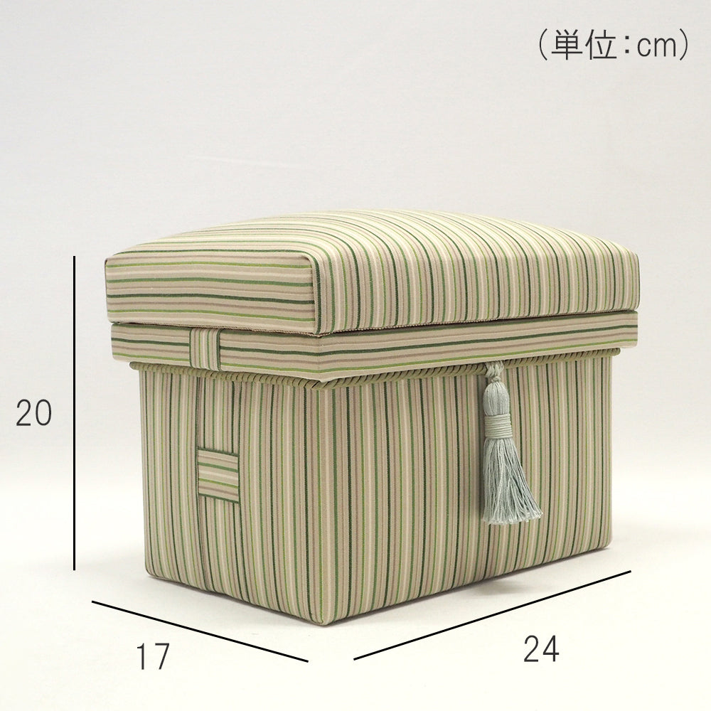 インテリア茶箱 1K型　小倉織 「凉雨」